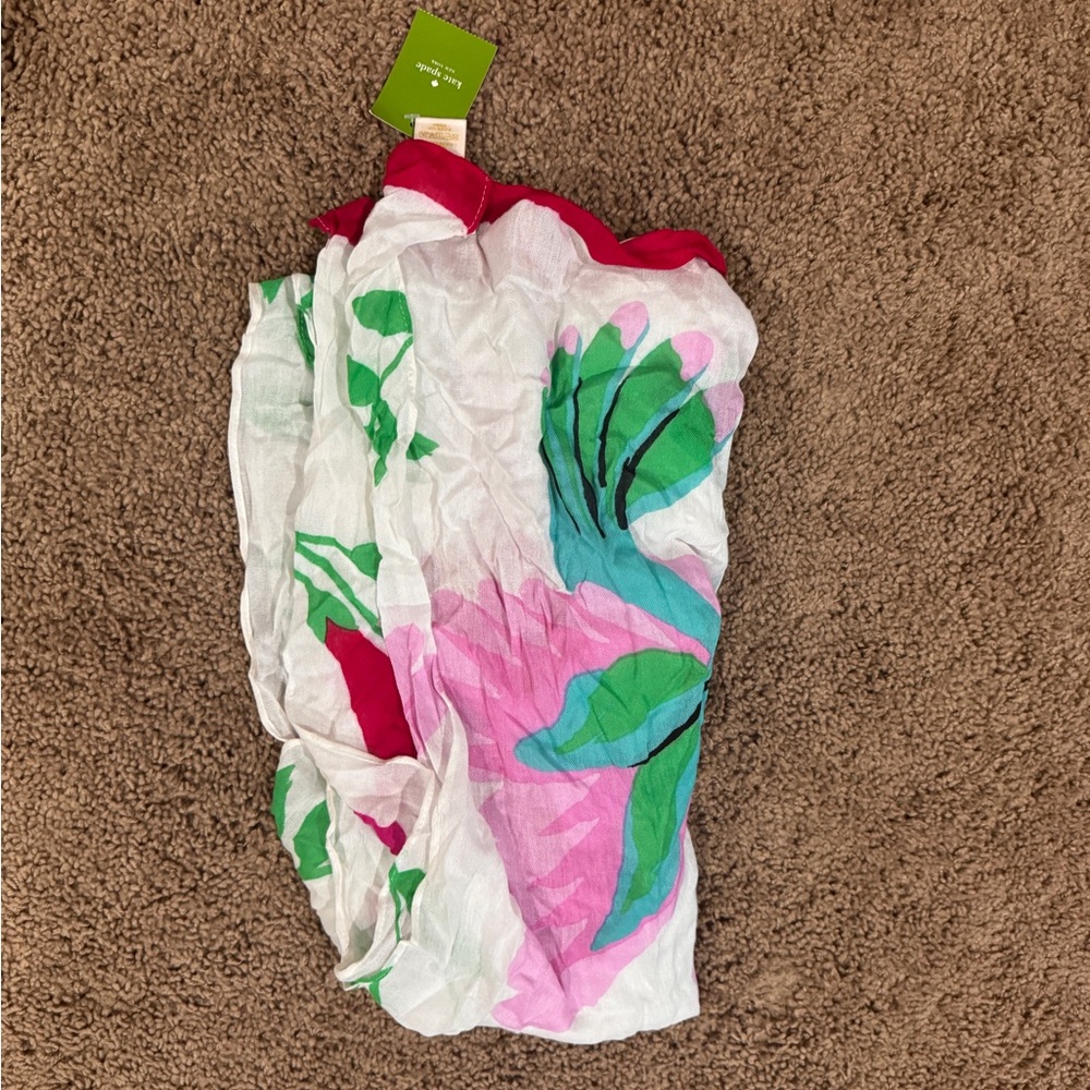 Kate Spade Multicolor Floral Scarf - Picture 6 of 6